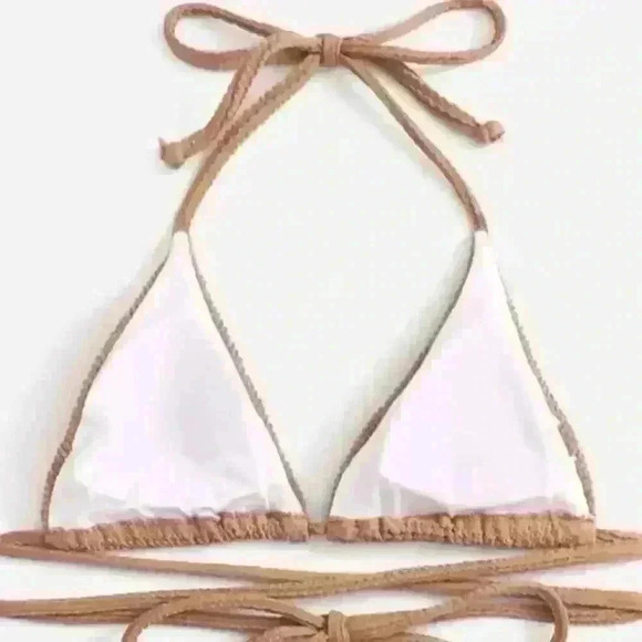 NWT Textured Triangle Wrap Around Tie Bikini SET - Picture 12 of 16